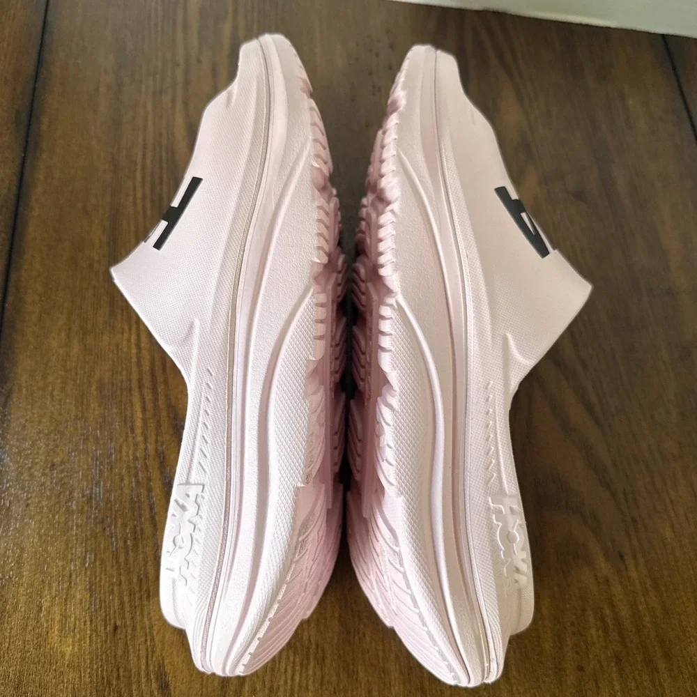 HOKA ONE ONE Ora Recovery Slide Pink Black Sport Sandals Unisex Sz M11 W13 NWOB